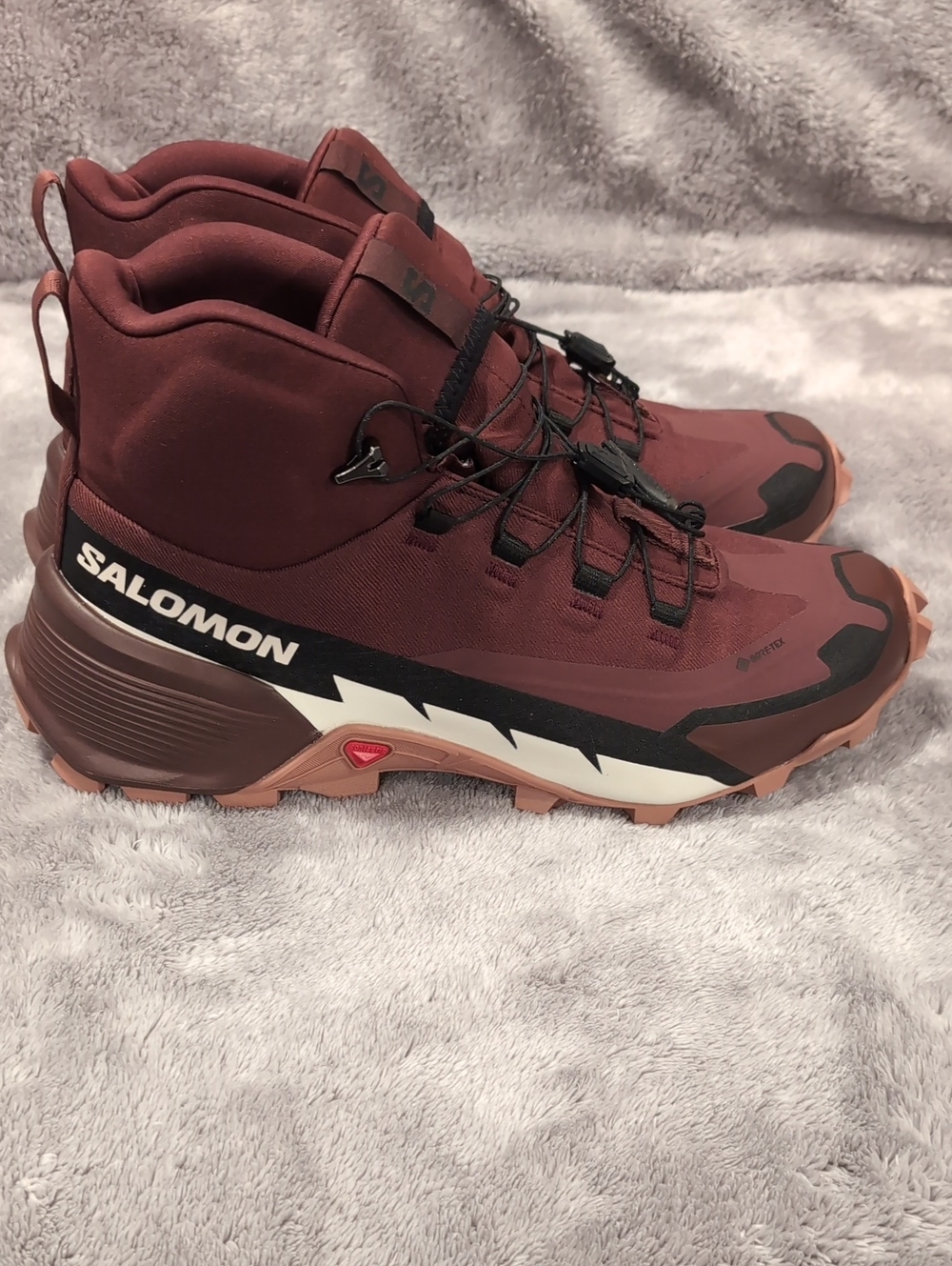 Salomon Women's Maroon and Chocolate Trail Hiking Shoes
